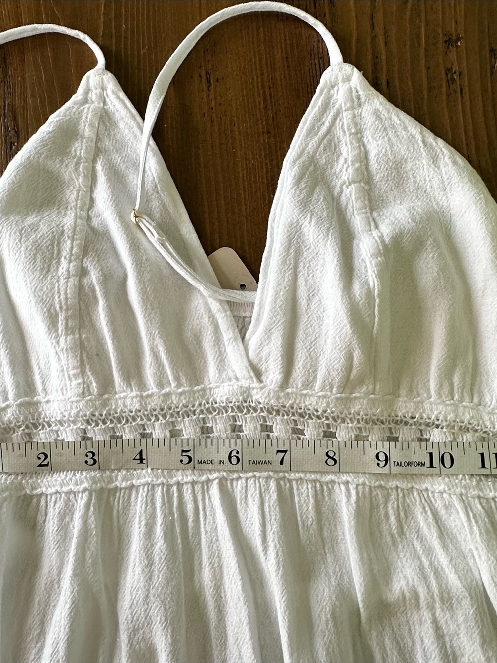 SEASPICE NWT Summer White Midi Dress, Large - Picture 8 of 8